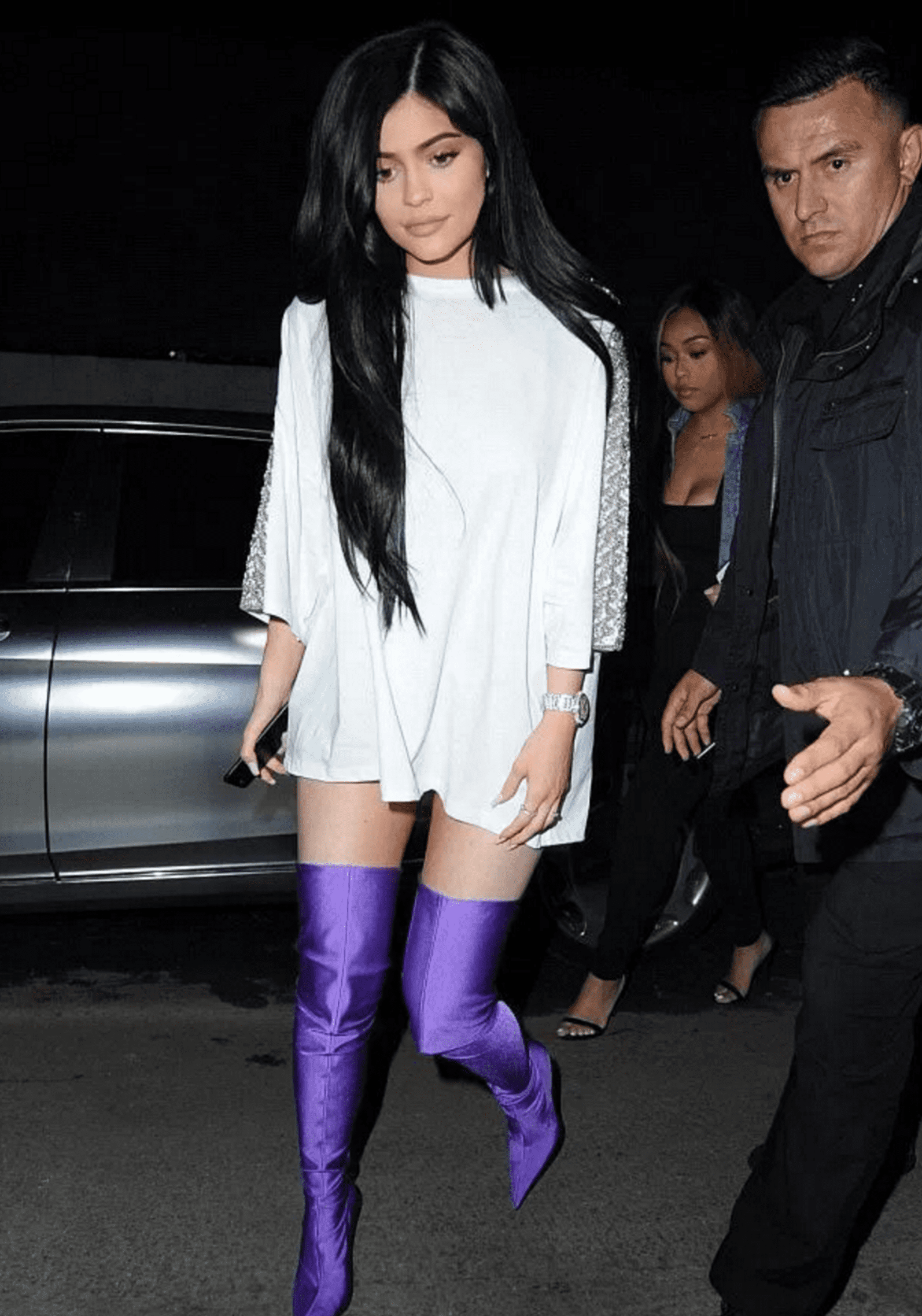 Kylie Jenner Purple Long Boots