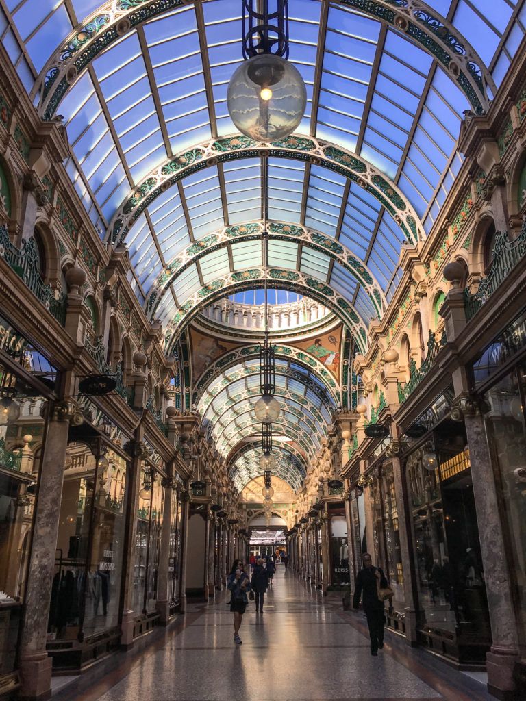 Leeds is the shoppers paradise with arcades and shopping centres at every turn 