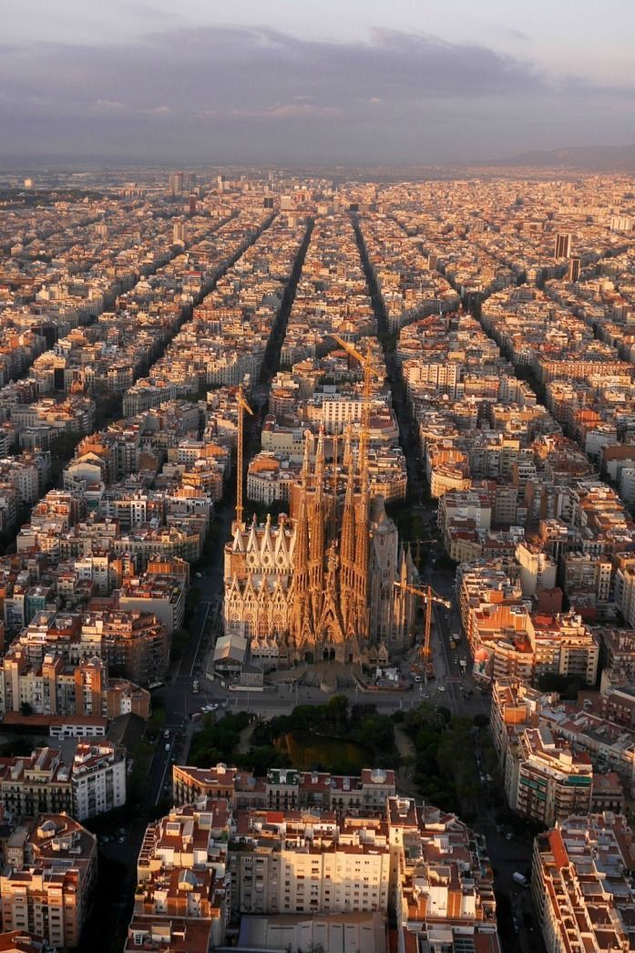 A skyline thats a sight for sore eyes with Barcelonas La Sagrada Famillia taking centre stage