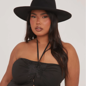 black fedora hat