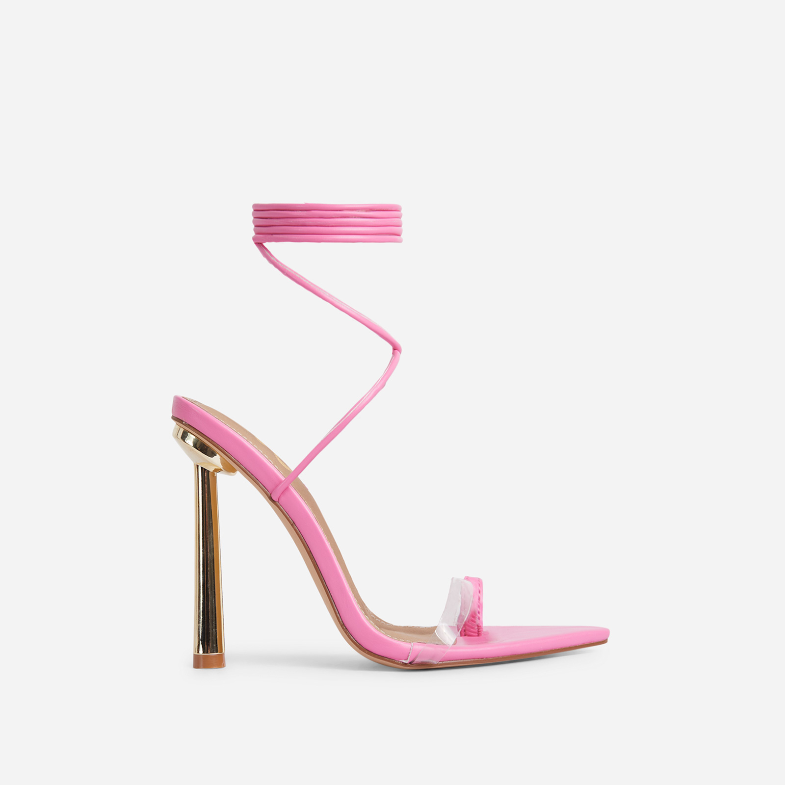 Kamali Pink Ankle Strap Heels