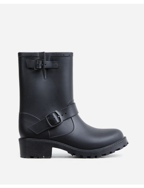 biker style wellington boots