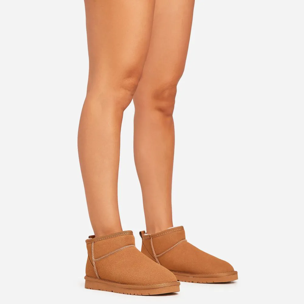 Brown ankle length boots best sale