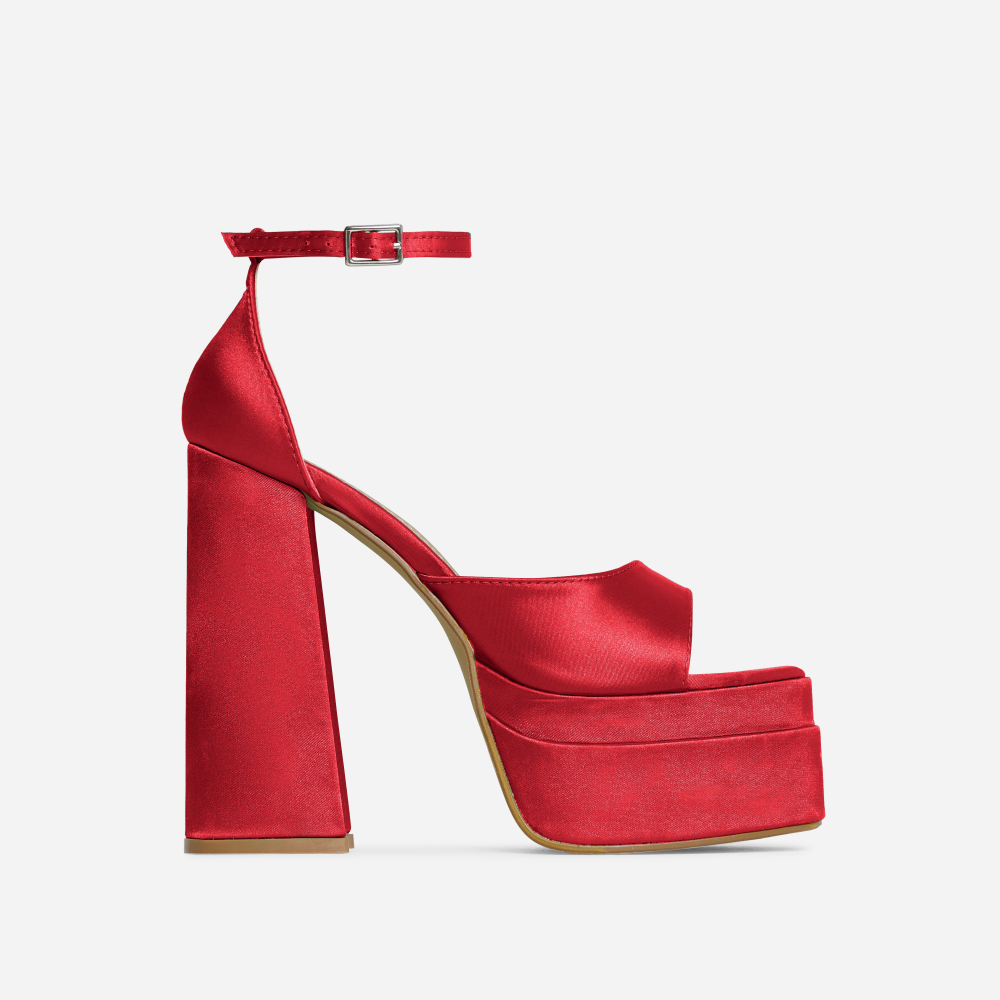 Red Sexy Gradient Peep Toe High Stiletto Heels Prom Shoes With Platform -  TheCelebrityDresses